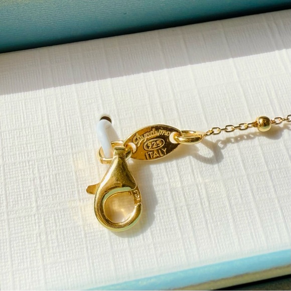 NEW 18kt gold plated sterling silver bracelet JET/Airplane - Picture 3 of 4